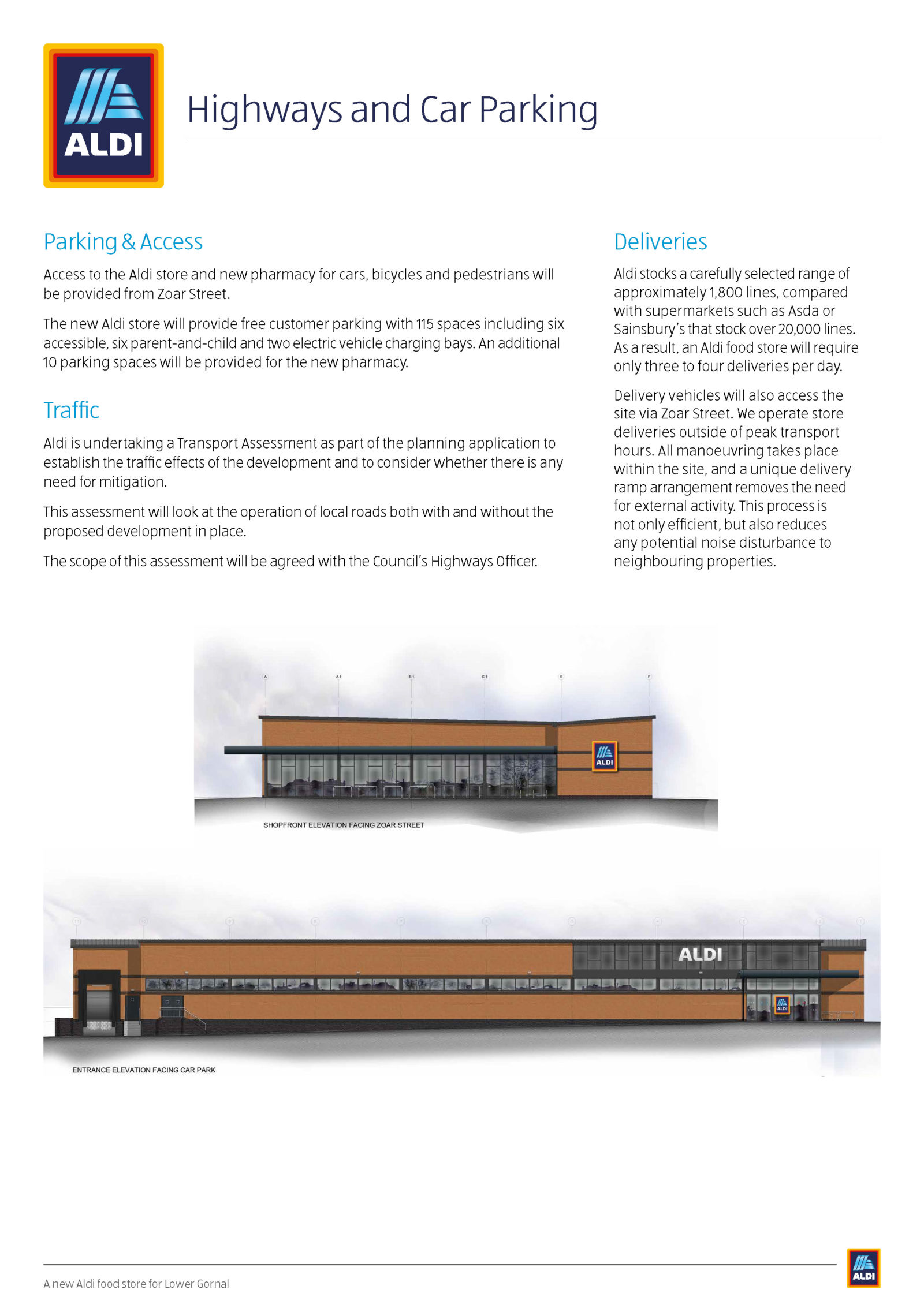 Aldi Gornal - Board 4 - Highways and Car Parking